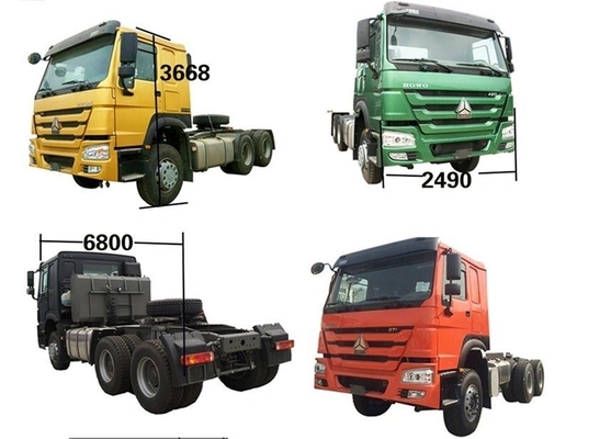 Conception de pneus sans tuyau Sinotruk HOWO 371 Tête de camion Tracteur Camion à décharge à prix réduit