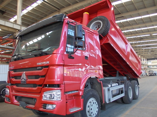Roue motrice 6×4 lourde Sinotruk HOWO Camions à décharges Détournement avec certification ISO pneumatique