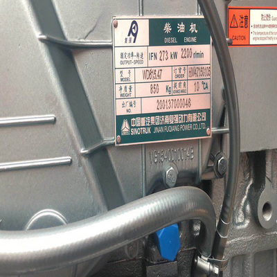 Assemblage de moteur HOWO à allumage électrique pour camions lourdswd615.47 et prêt à être expédié