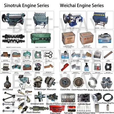 Pièces du système de direction pour Weichai Wd12 Pièces du moteur de marine Piston en noir