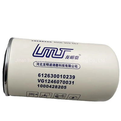 Sino HOWO Weichai Wp10 Wd615 Filtre à huile pour moteur diesel Vg1246070031 pour le matériel de direction